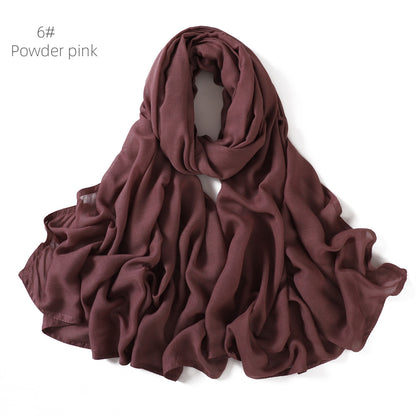 Cotton breathable shawl, ladies' scarf, headscarf